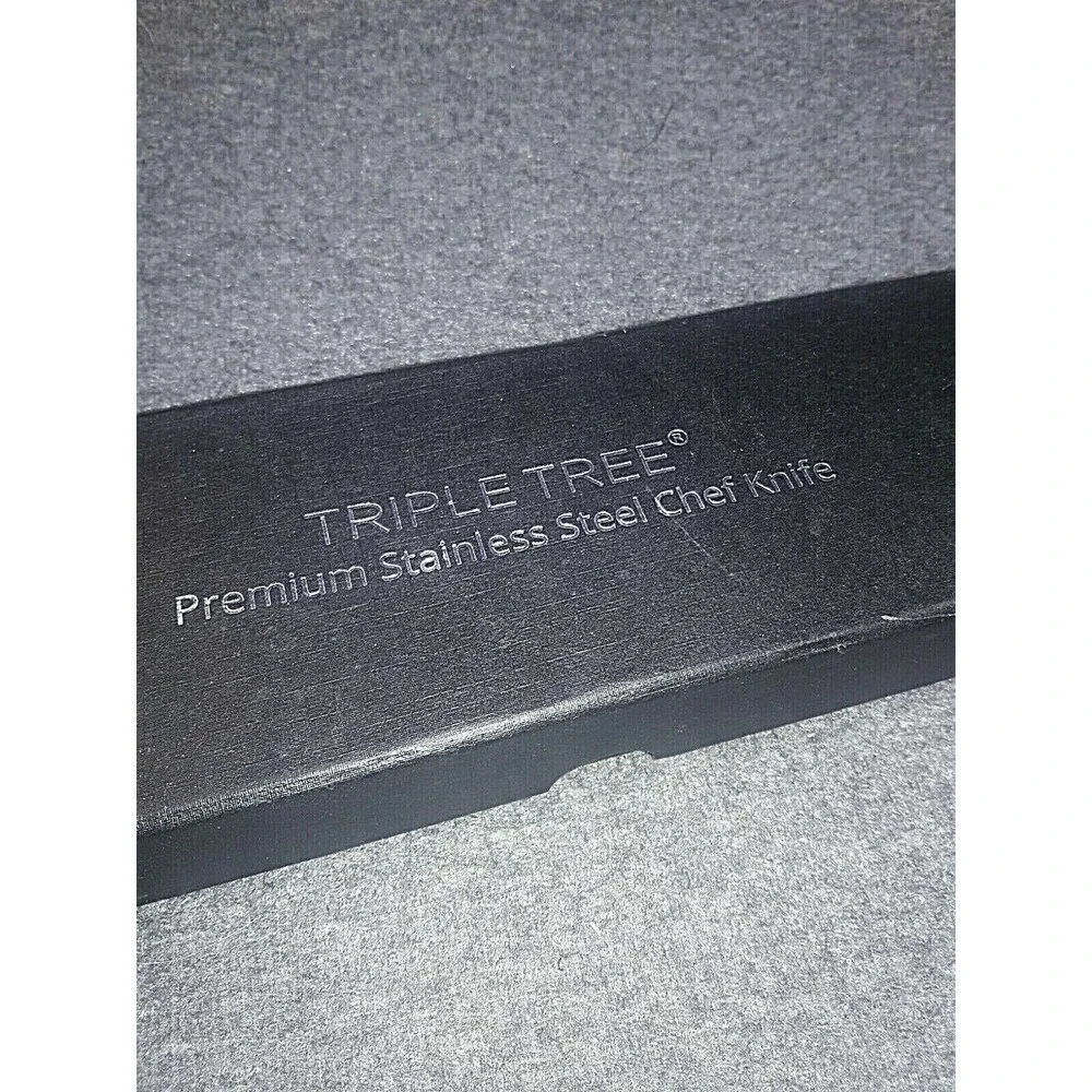 Triple Tree Premium High Carbon Stainless Steel 8 Inch Chef Knife Wooden Grip